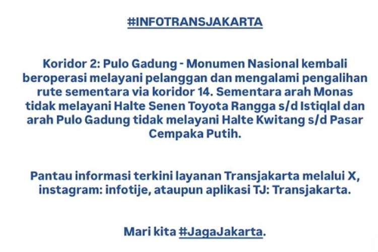 otomotif, demo, transjakarta, kendaraan bermotor, Operasional Transjakarta, Demo  mahasiswa di DPR ricuh, Update Rute Transjakarta yang Masih Direkayasa Siang Ini