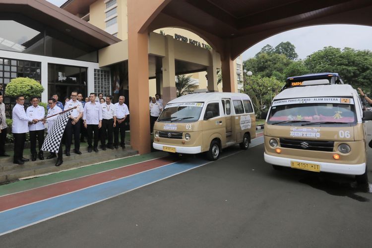 rute baru, Angkot Si Benteng, Si Benteng, naik angkot, Angkot AC, Dua Rute Baru Angkot Si Benteng Resmi Dibuka di Tangerang
