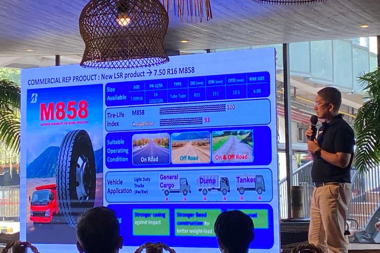 kendaraan niaga, Ban mobil, Bridgestone, ban kendaraan niaga, Bridgestone M858 Meluncur: Ban Truk Ringan Baru