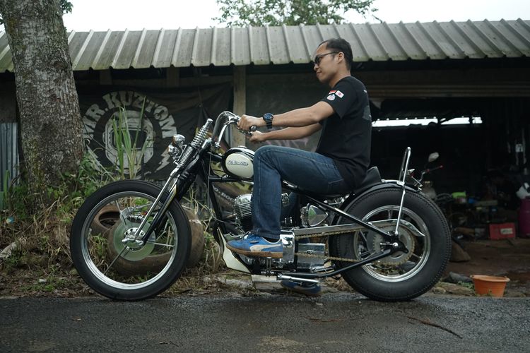 modifikasi, Chopper, motor Chopper, Honda Phantom, Honda Phantom Chopper, Minimalis dan Fungsional