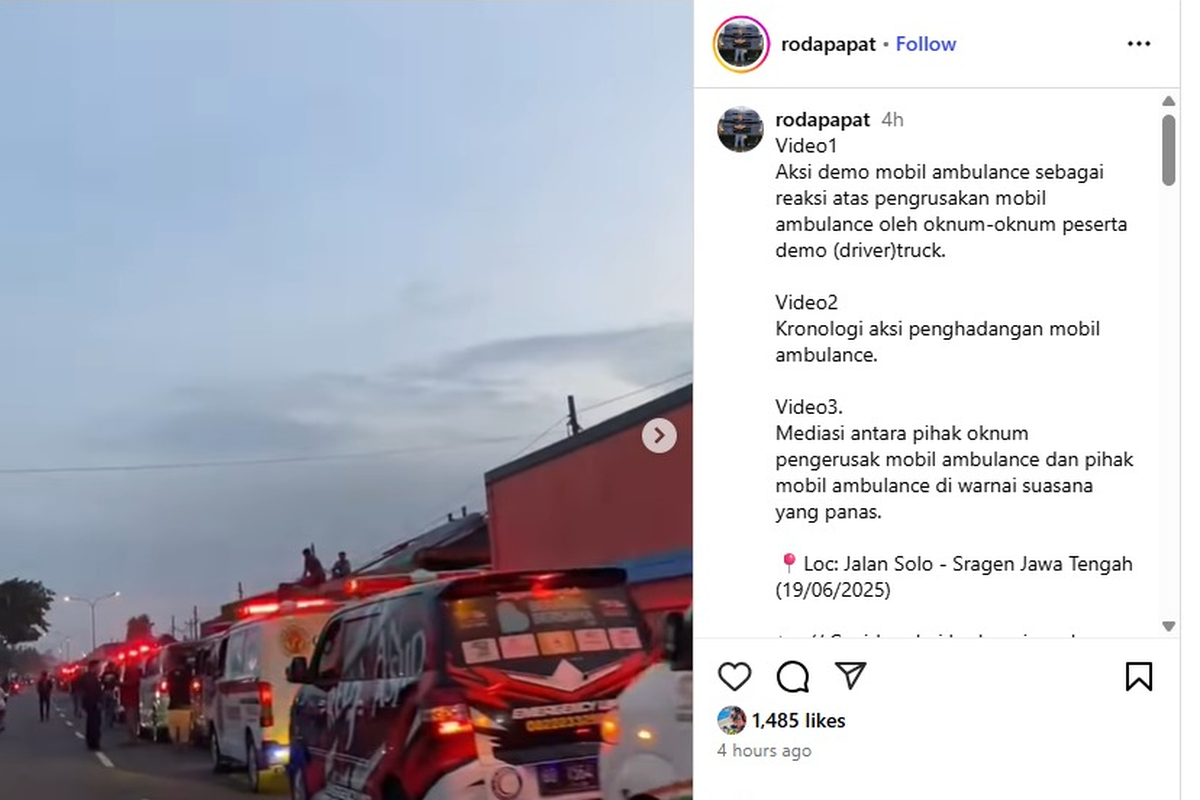 Ambulans Dirusak Saat Demo Truk ODOL, Ingat 7 Kendaraan Prioritas