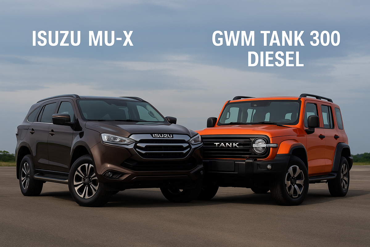 Adu Spesifikasi Isuzu MU-X vs GWM Tank 300 Diesel di GIIAS 2025