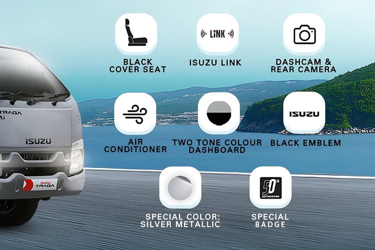 IAMI, edisi khusus, GIIAS 2025, Isuzu Traga 50 tahun, Isuzu Traga 50 Tahun, Spesifikasi Isuzu Traga Edisi Khusus yang Siap Meluncur di GIIAS 2025