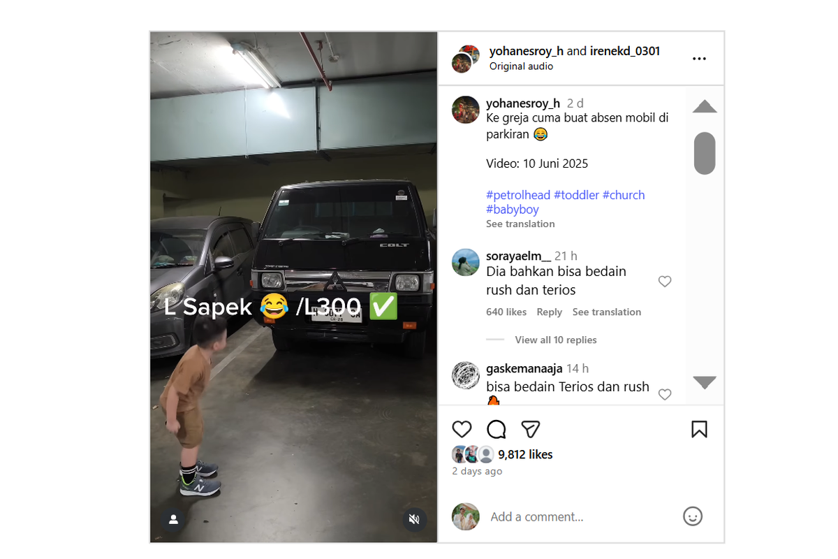 Nathan, Bocah 3 Tahun Hafal Nama-nama Mobil Viral di Instagram