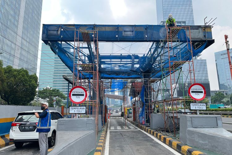 penutupan, kuningan, rekayasa lalu lintas, gerbang tol, Gerbang Tol (GT), Semanggi, Tol Dalam Kota, slipi, pekerjaan, Awas Padat, Beberapa Gerbang Tol Dalam Kota Masih Ditutup Hari Ini