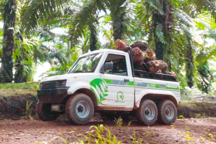 electric vehicle, truk listrik, Truk listrik, Electric Vehicle, Kendaraan Listrik Mulai Masuk Sektor Perkebunan