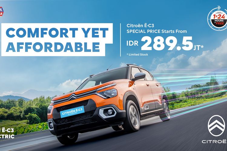 diskon besar, Citroen E-C3, layanan servis gratis, perluasan jaringan diler, Citroen E-C3 All Electric: Harga Spesial Rp 280 Jutaan Agustus 2025