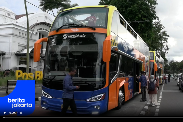 bus tingkat, Bus wisata, bus wisata atap terbuka, open top tour, Tranjakarta Luncurkan Rute Baru untuk Bus Tingkat Atap Terbuka