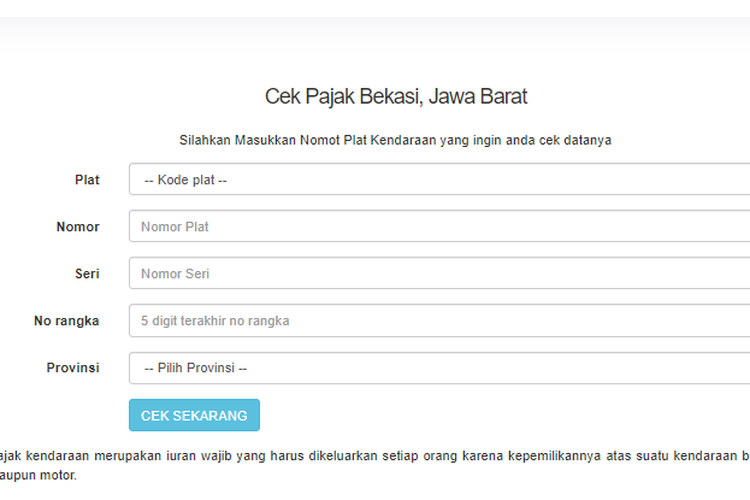 STNK, pajak kendaraan, cek pajak kendaraan, cek stnk, Tutorial Cek STNK dan Pajak Kendaraan via Ponsel