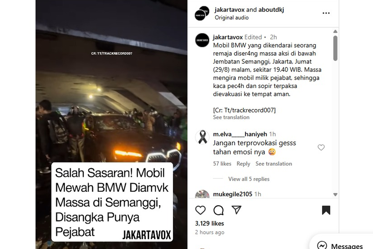 Sedan Mewah BMW Jadi Korban Salah Amuk Massa, Bisa Klaim Asuransi?