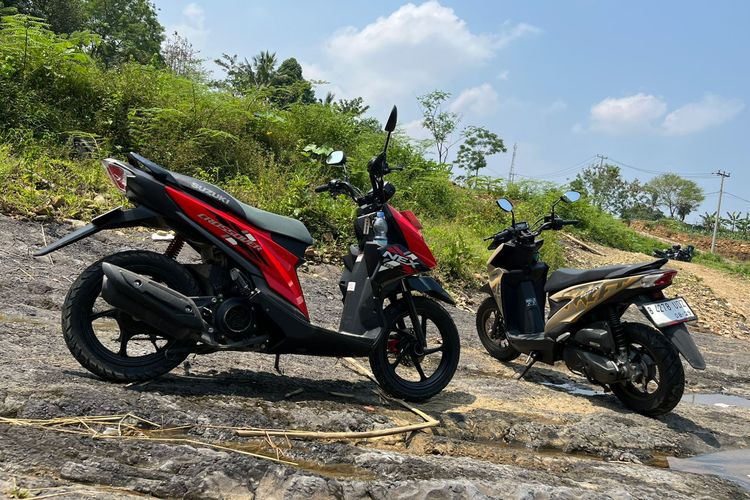 skutik petualang, Suzuki Nex Crossover, Honda BeAT Street, perbandingan performa, Suzuki Nex Crossover vs Honda BeAT Street: Skutik Petualang Terbaik
