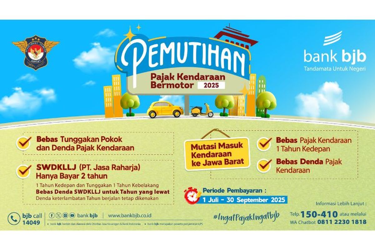 Pemprov Jawa Barat Setop Pemutihan Pajak Kendaraan, Ini Biaya Resminya