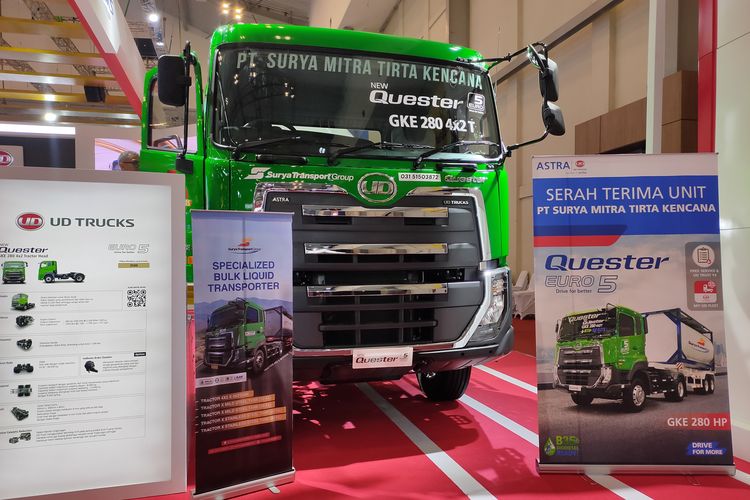UD Trucks, New Quester GKE 280, PT Surya Mitra Tirta Kencana, GIIAS 2025, Serah Terima Truk UD Trucks di GIIAS 2025: Inovasi untuk Transportasi