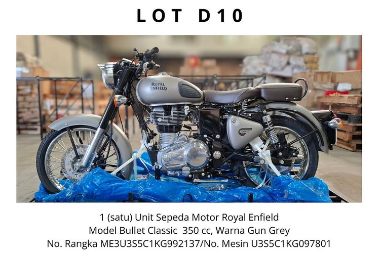 IMOS, royal enfield, lelang, Royal Enfield Classic 350, lelang sepeda motor, IMOS 2025, Perbedaan Beli Royal Enfield di Lelang dan Diler, Harga Bisa Miring