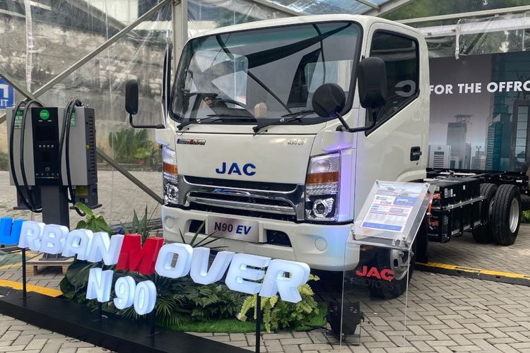 Truk listrik, truk listrik china, Truk Listrik JAC Dipakai buat Logistik