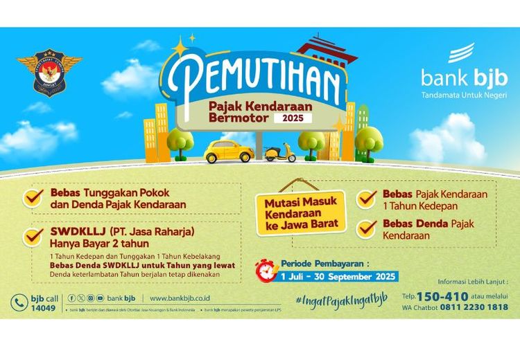 tarif pajak progresif, Pajak progresif Jawa Barat, Pajak Progresif kendaraan Jabar, Update Tarif Resmi Pajak Progresif Kendaraan di Jawa Barat