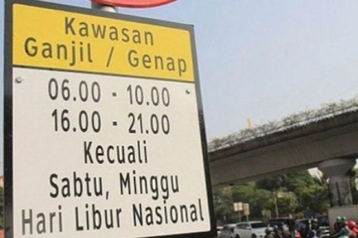 Daftar Lengkap 25 Ruas Jalan yang Kena Ganjil Genap Jakarta Pekan Ini