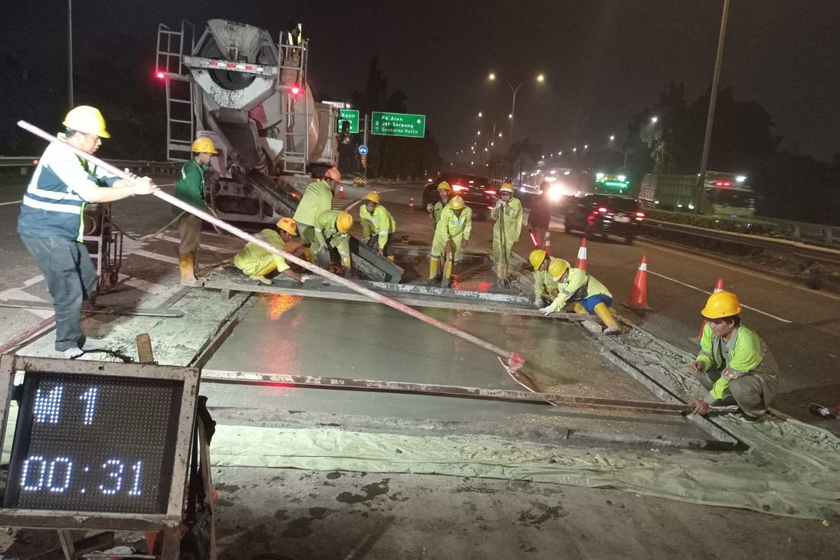 Hati-hati, Ada Pekerjaan Jalan di Tol JORR sampai 20 Oktober 2025