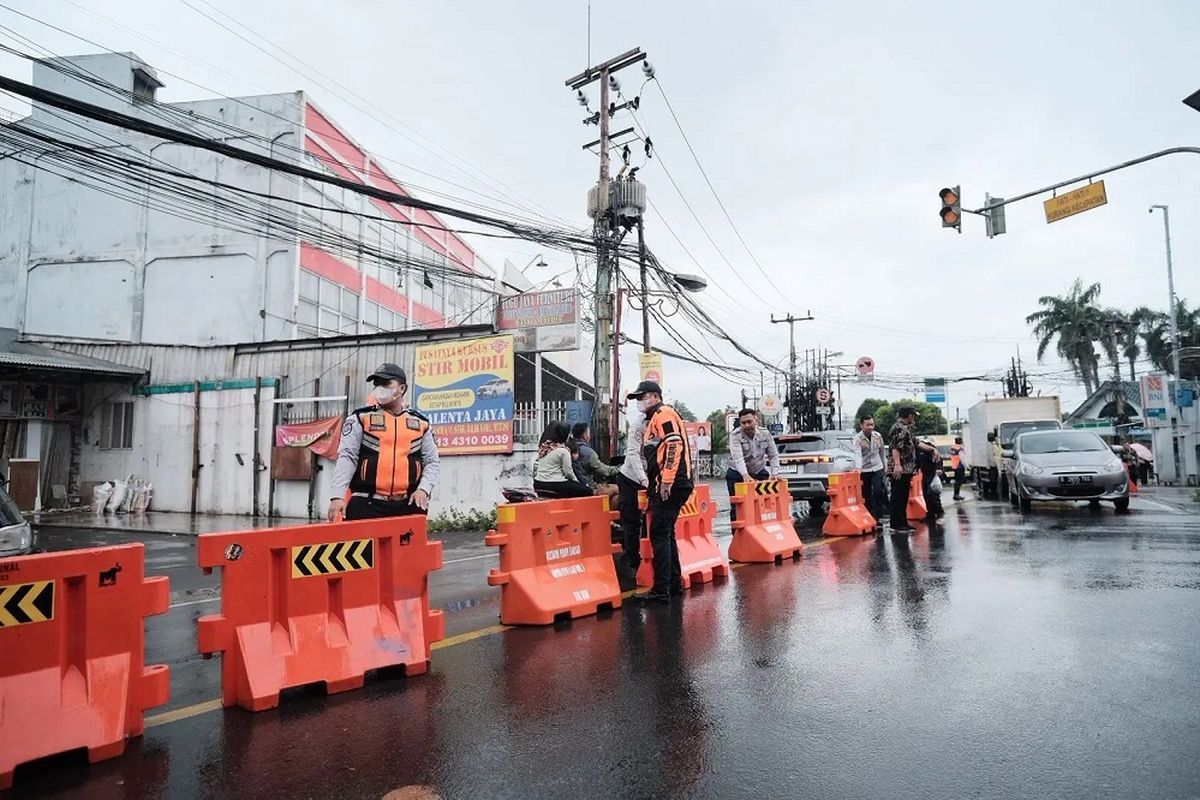 Rekayasa Lalu Lintas di Tugu Batu Sawangan Berlaku sampai 5 Juni