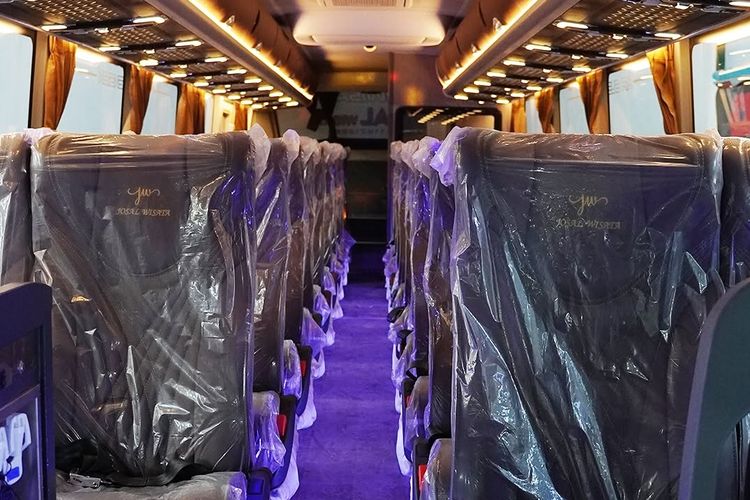 bus pariwisata, bus baru, bodi bus, kabin bus, PO Josal, PO Josal Luncurkan Bus Pariwisata Baru, Ada Toilet dan Smoking Area