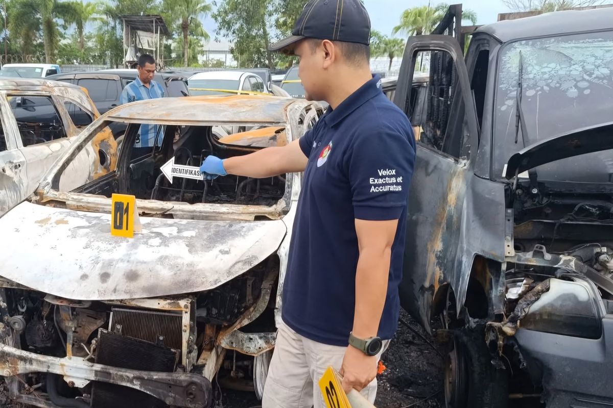 JBA Investigasi Penyebab Kebakaran 18 Mobil Lelang di Banjarmasin