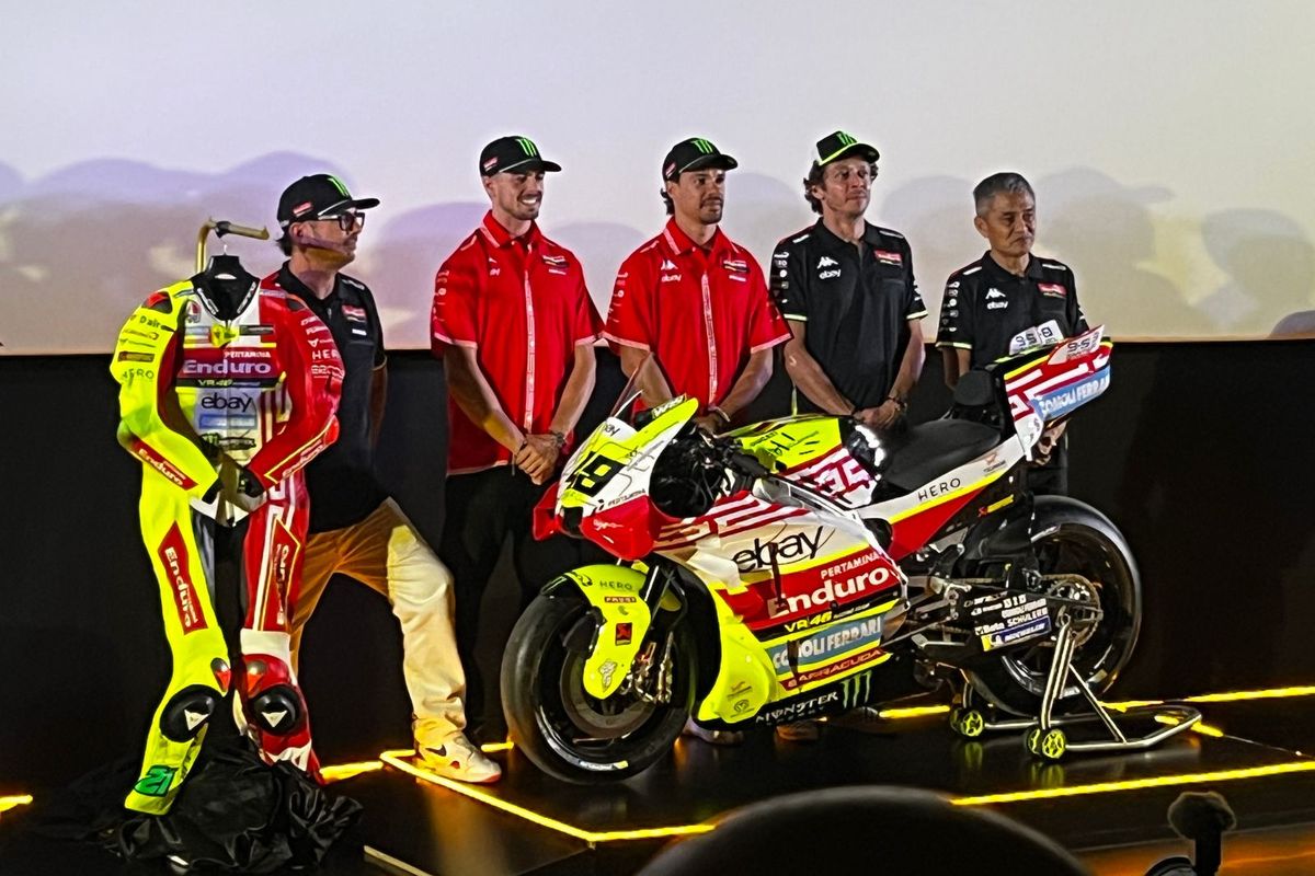 Rossi Datang ke Jakarta, Luncurkan Livery Khusus Buat MotoGP Mandalika