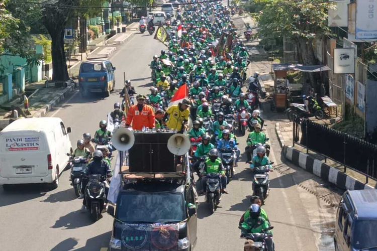 aksi unjuk rasa, Aksi unjuk rasa, rekayasa lalu lintas, demo ojol, ojol demo hari ini, demo ojek online karena apa, Ada Demo Ojol Hari Ini, Hindari Ruas Jalan Berikut