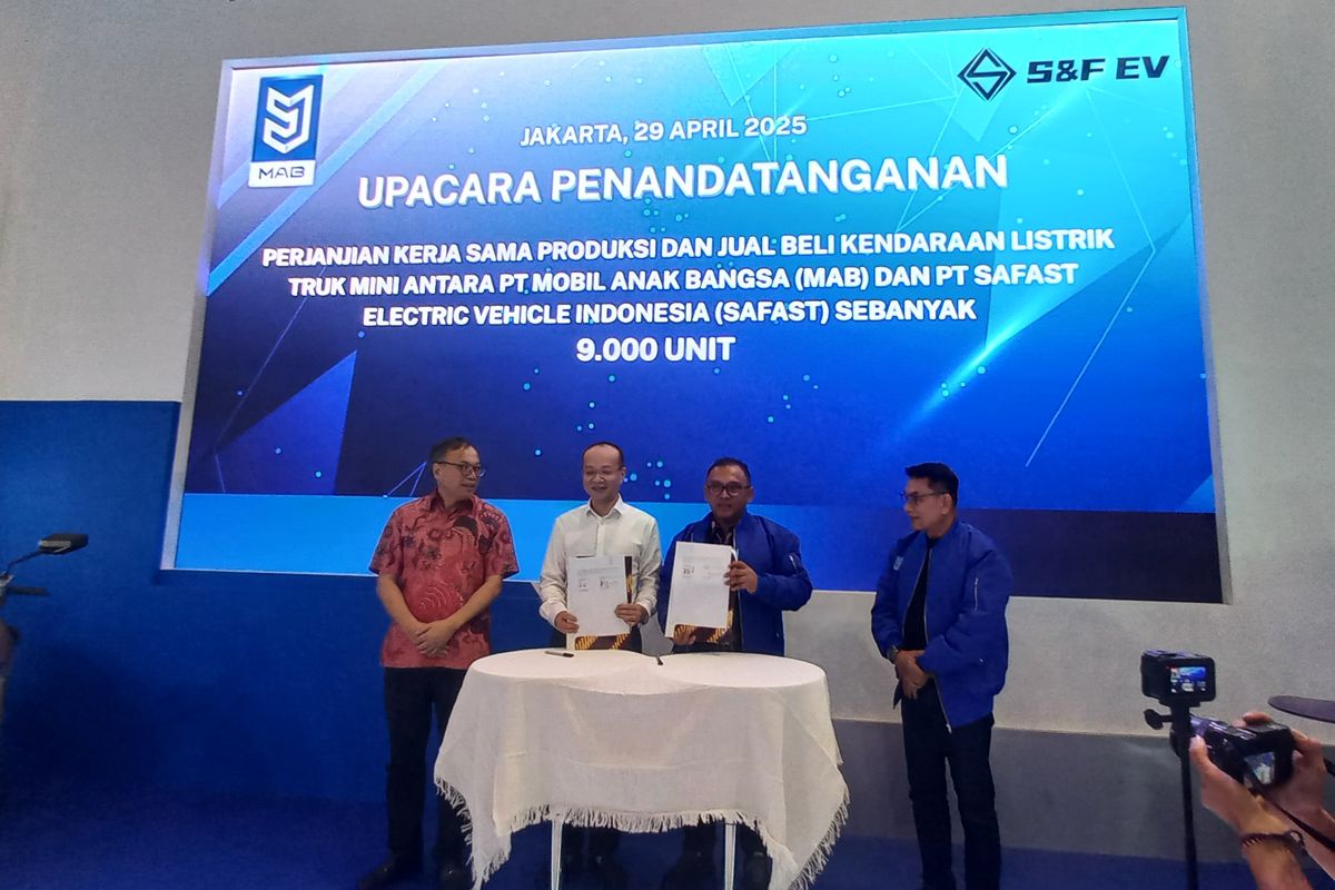 Kerja Sama MAB dengan Safast, Produksi 9.000 Unit Mobil Listrik