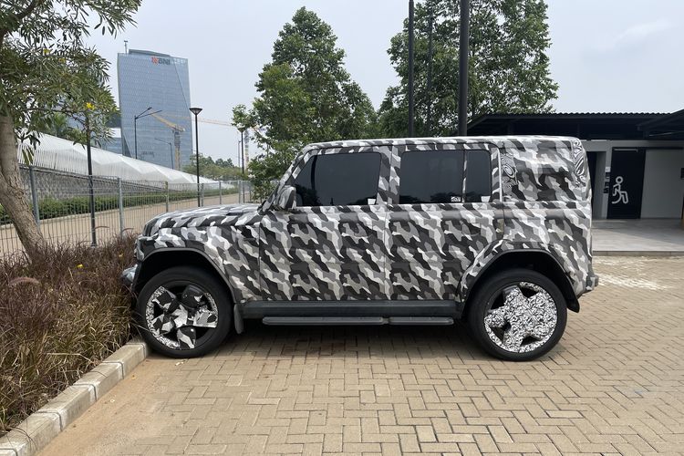 mobil listrik, kamuflase, iCAR, Jaecoo, iCar V23, iCar V23 Tertangkap Kamera di PIK, Bakal Ganti Merek Jadi Jaecoo?