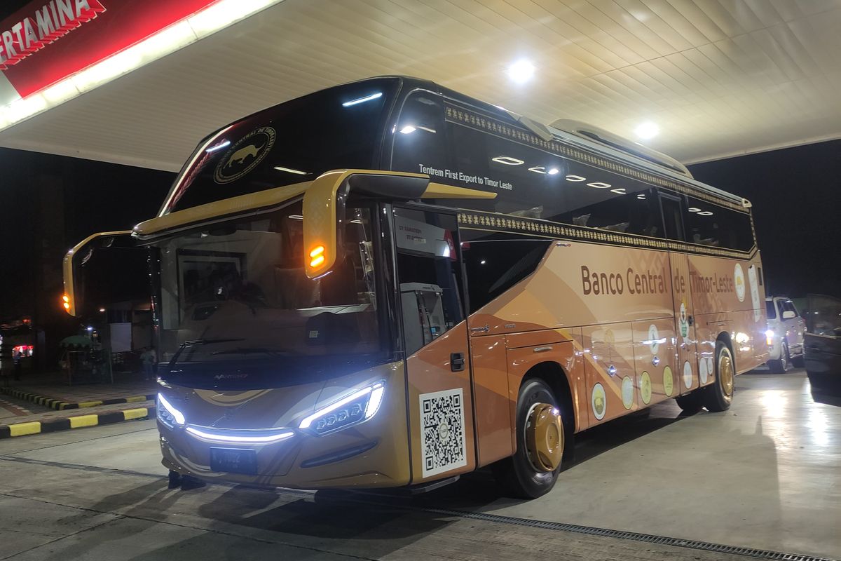Bus All New Avante H7 Buatan Tentrem Dipakai Bank Central Timor Leste