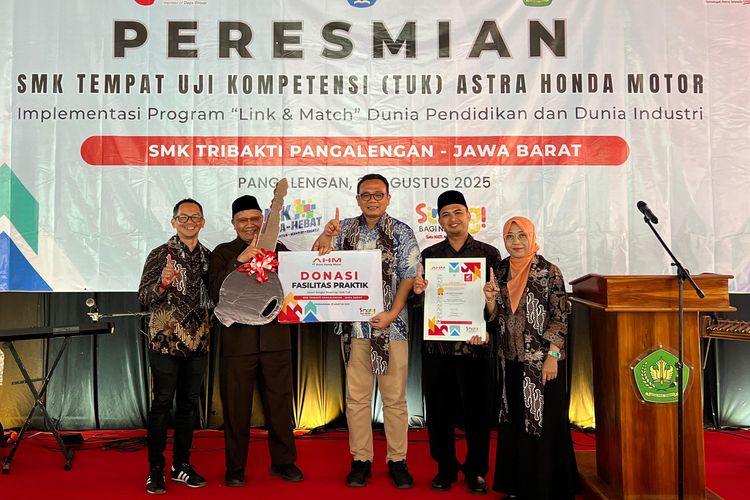 Daya Adicipta Motora, Astra Honda Motor, sekolah binaan Astra Honda, DAM Resmikan SMK Tribakti Pangalengan Jadi Tempat Uji Kompetensi