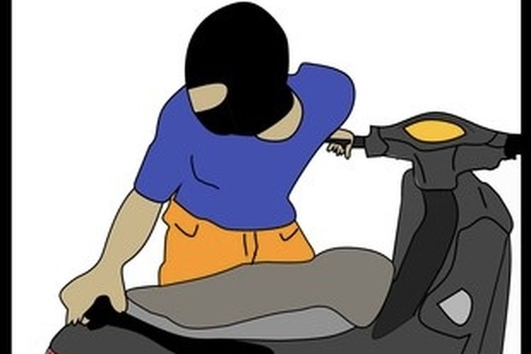sepeda motor, curanmor, pencuri sepeda motor, mencegah motor agar tidak mudah dicuri, Cara Sederhana Hindari Aksi Pencurian Motor