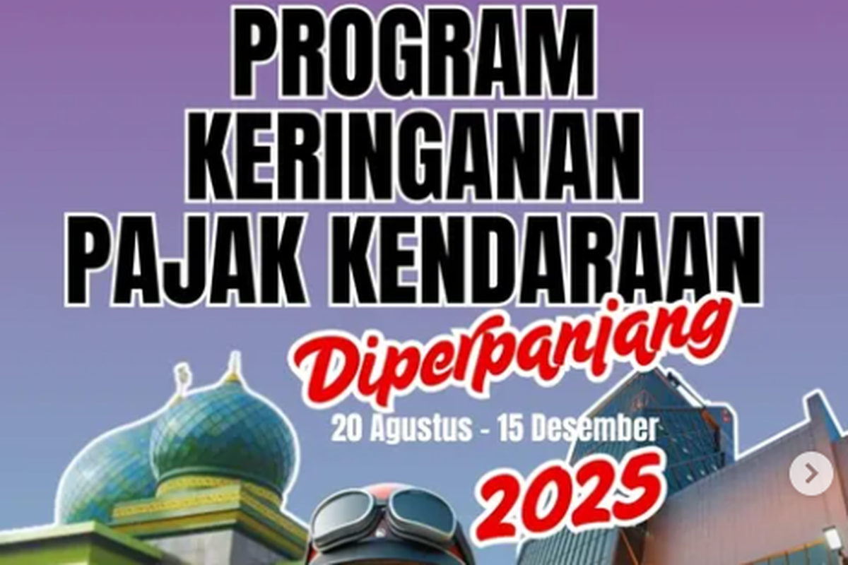 Program Pemutihan Pajak Kendaraan di Riau Diperpanjang