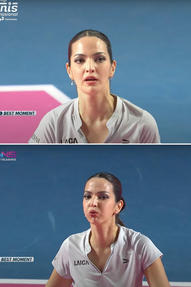 Gaya Unik Nia Ramadhani saat Kompetisi Tenis, Flawless Dengan Smokey Eyes