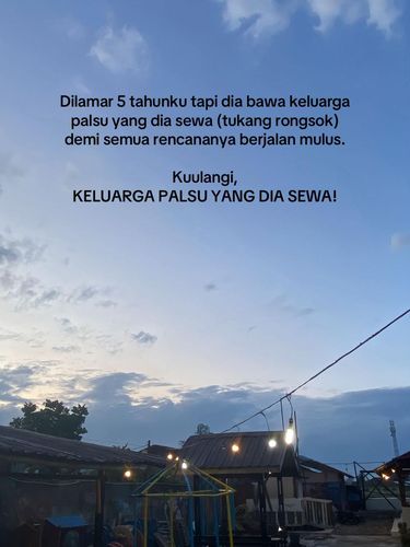 Array,Kisah Lamaran Viral, Terbongkar Calon Suami Bawa Keluarga Sewaan