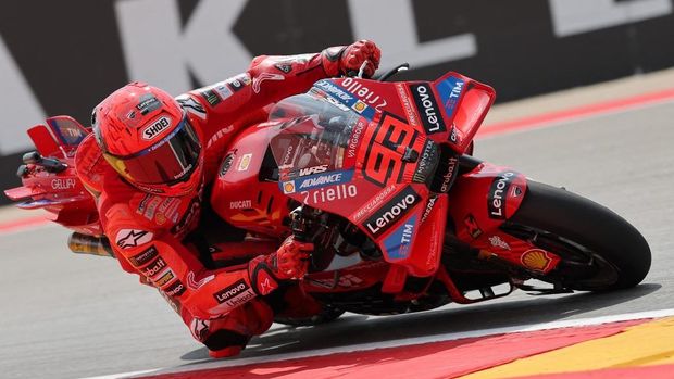 Array,Kualifikasi MotoGP Aragon 2025: Duo Marquez Terdepan, Bagnaia ke-4