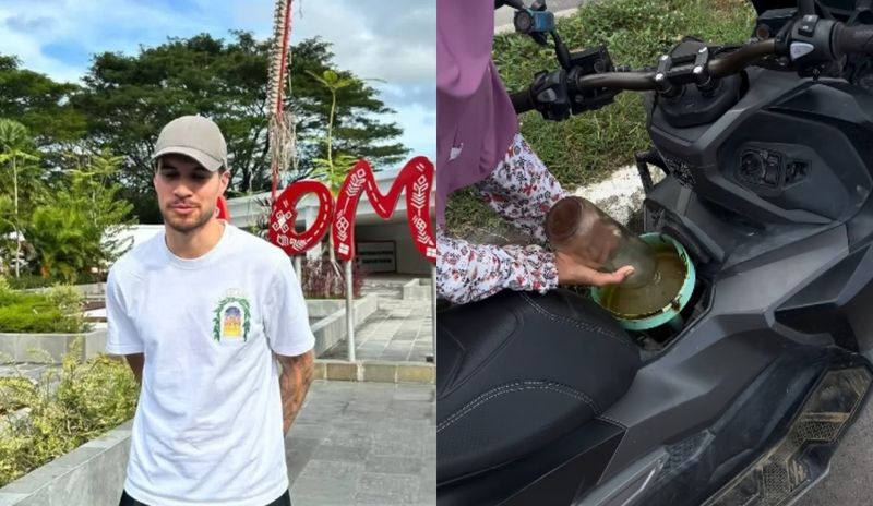 Array,Isi Bensin Eceran, Ini Motor yang Dipakai Kevin Diks di Lombok