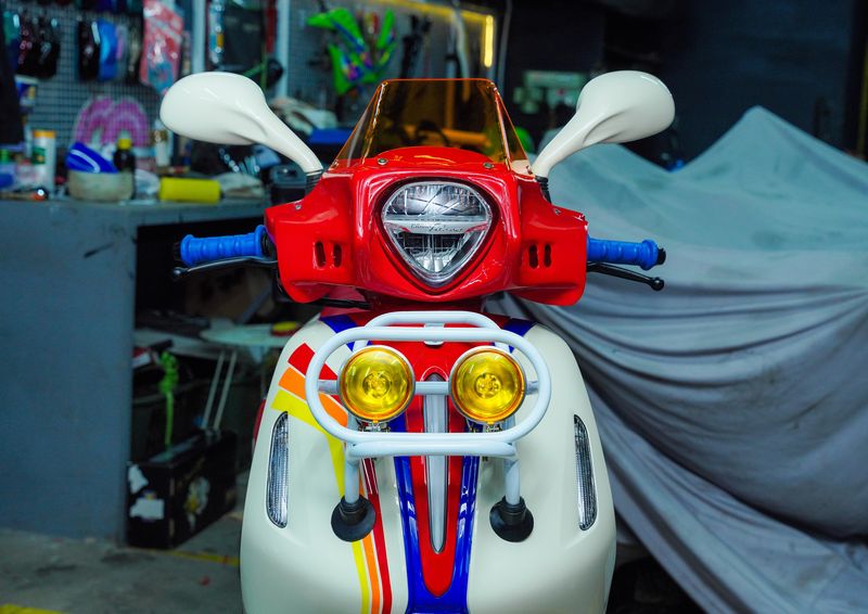 Array,Tampil Beda, Yamaha Grand Filano Ini Dimodifikasi Nuansa Vintage-Rally