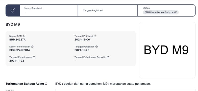 Lebih Murah dari Denza D9, Ini MPV Mewah M9 yang Didaftarkan BYD di Indonesia