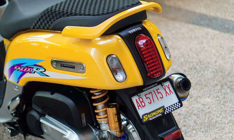 Array,Di Luar Nalar, Yamaha Fazzio Ini Dimodifikasi Gaya Racing Mirip F1ZR Limited Edition