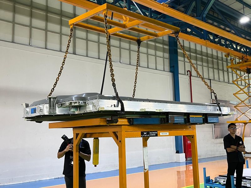 Mobil Listrik Xpeng yang Dirakit di Purwakarta Pakai Baterai Buatan Lokal