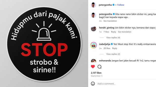 Muncul Imbauan Pasang Stiker 'Tolak Tot Tot Wuk Wuk', Begini Wujudnya