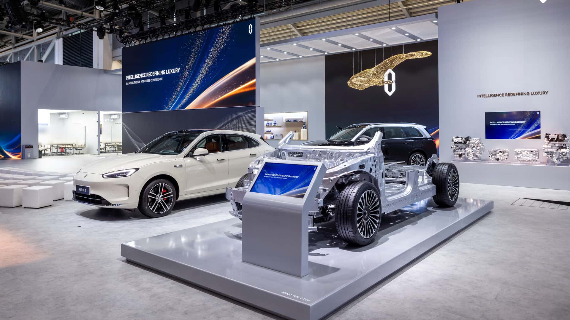 Aito 5 at the 2025 Monaco Motor Show