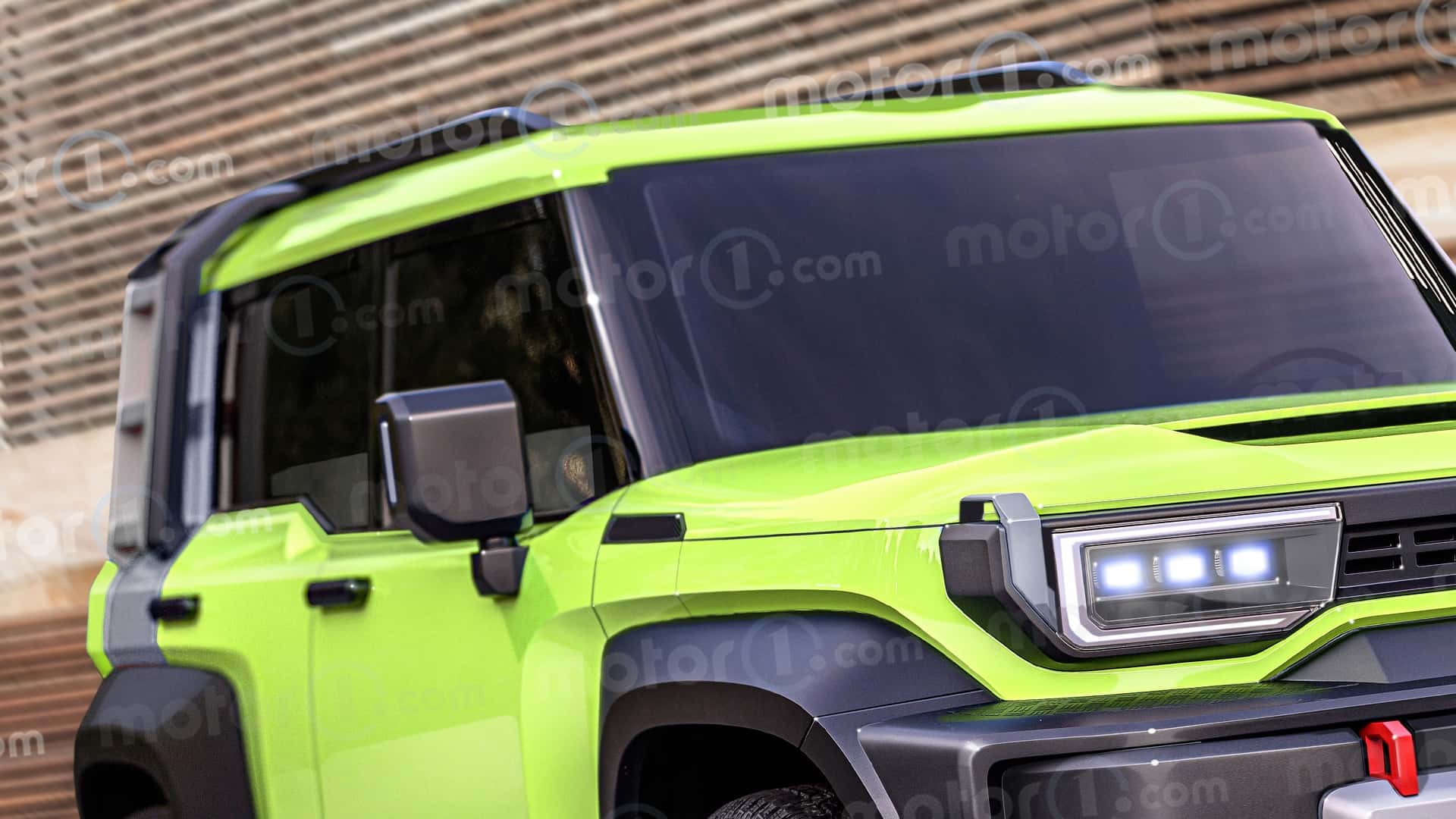 Toyota mini Land Cruiser, render de Motor1.com