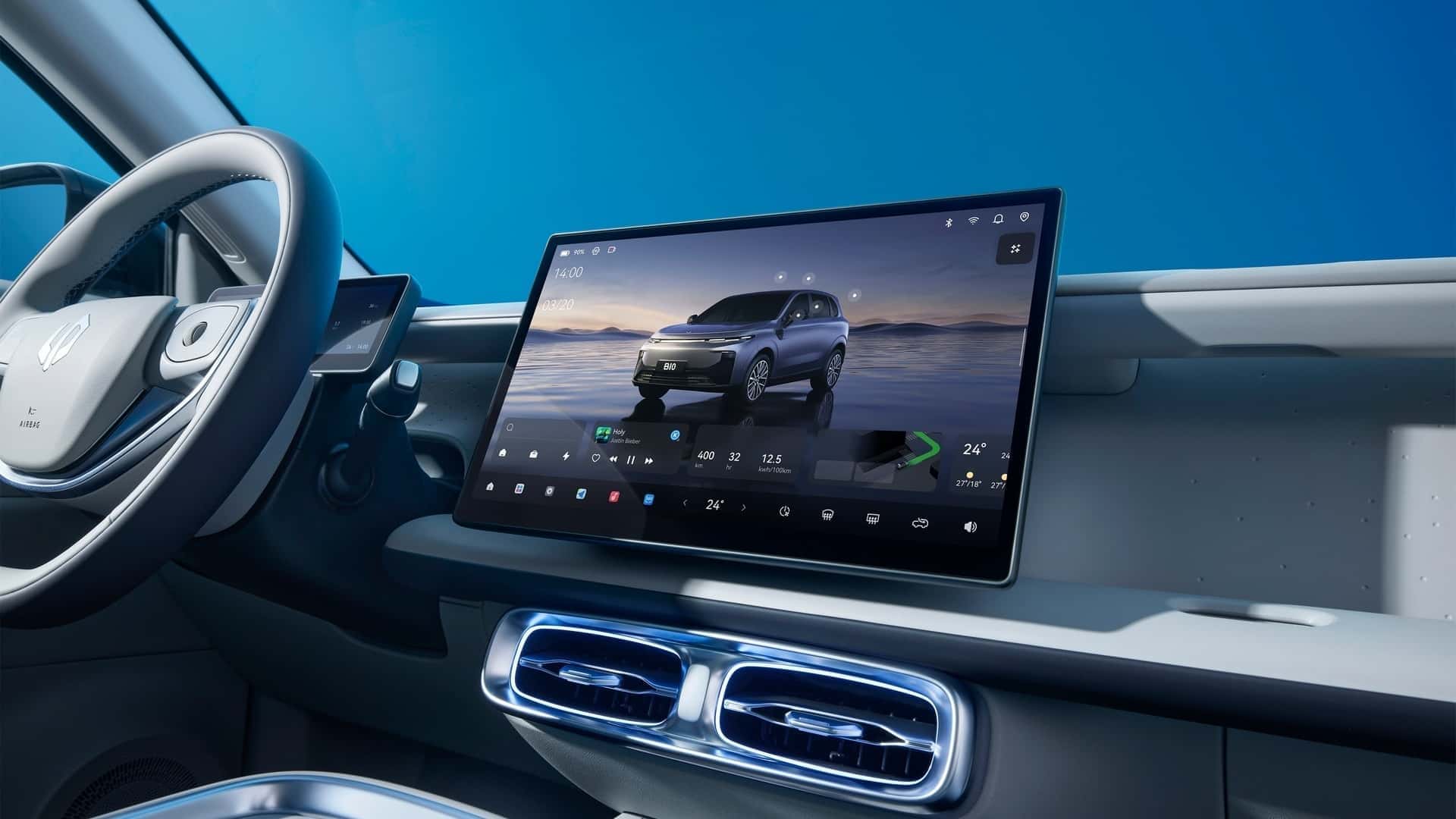 Leapmotor B10, Innenraum und Kofferraum