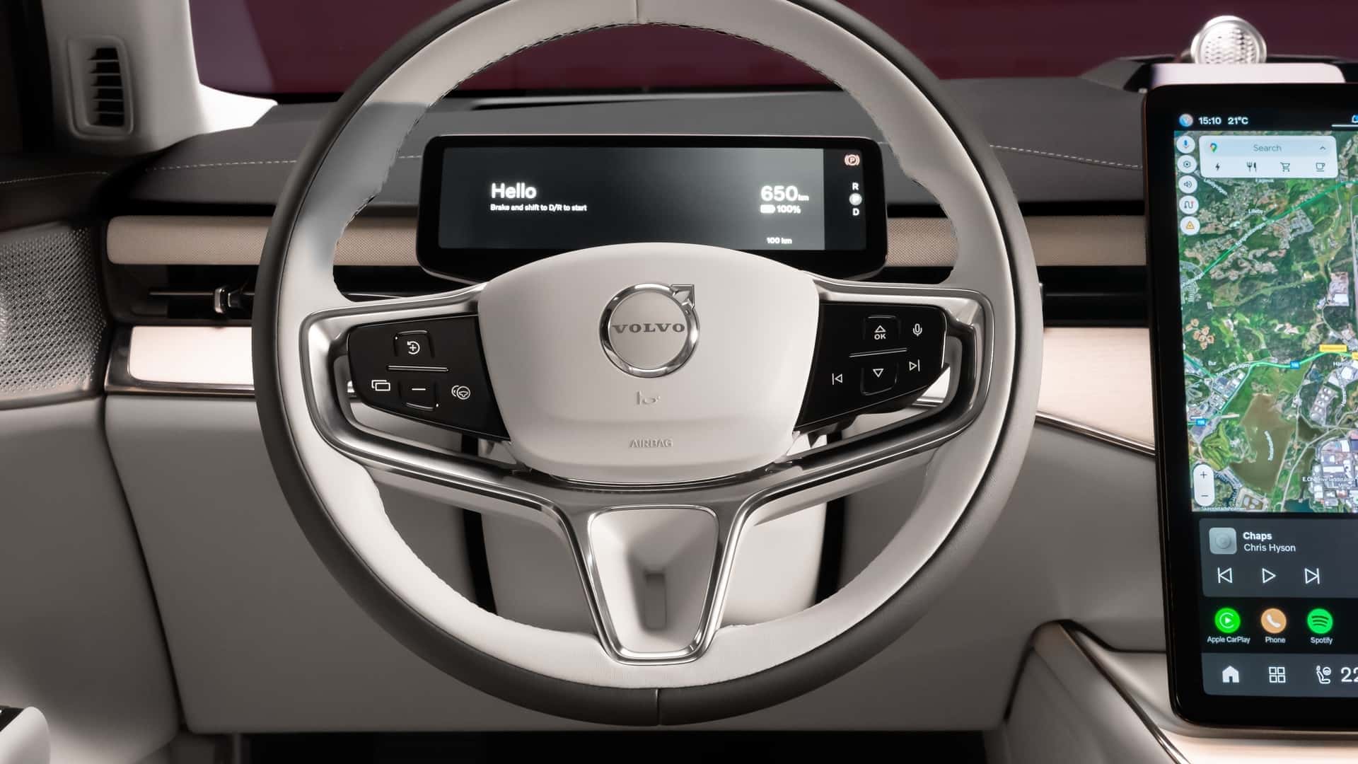 Volvo ES90 2025, interior y maletero