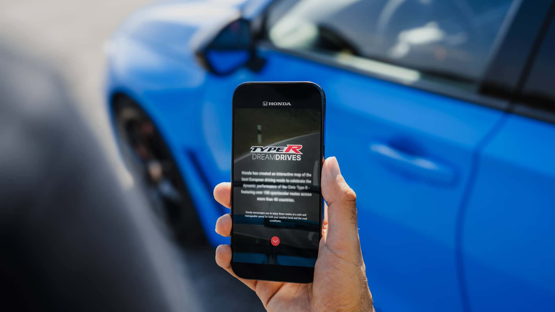 Les meilleures routes d'Europe, la carte Honda