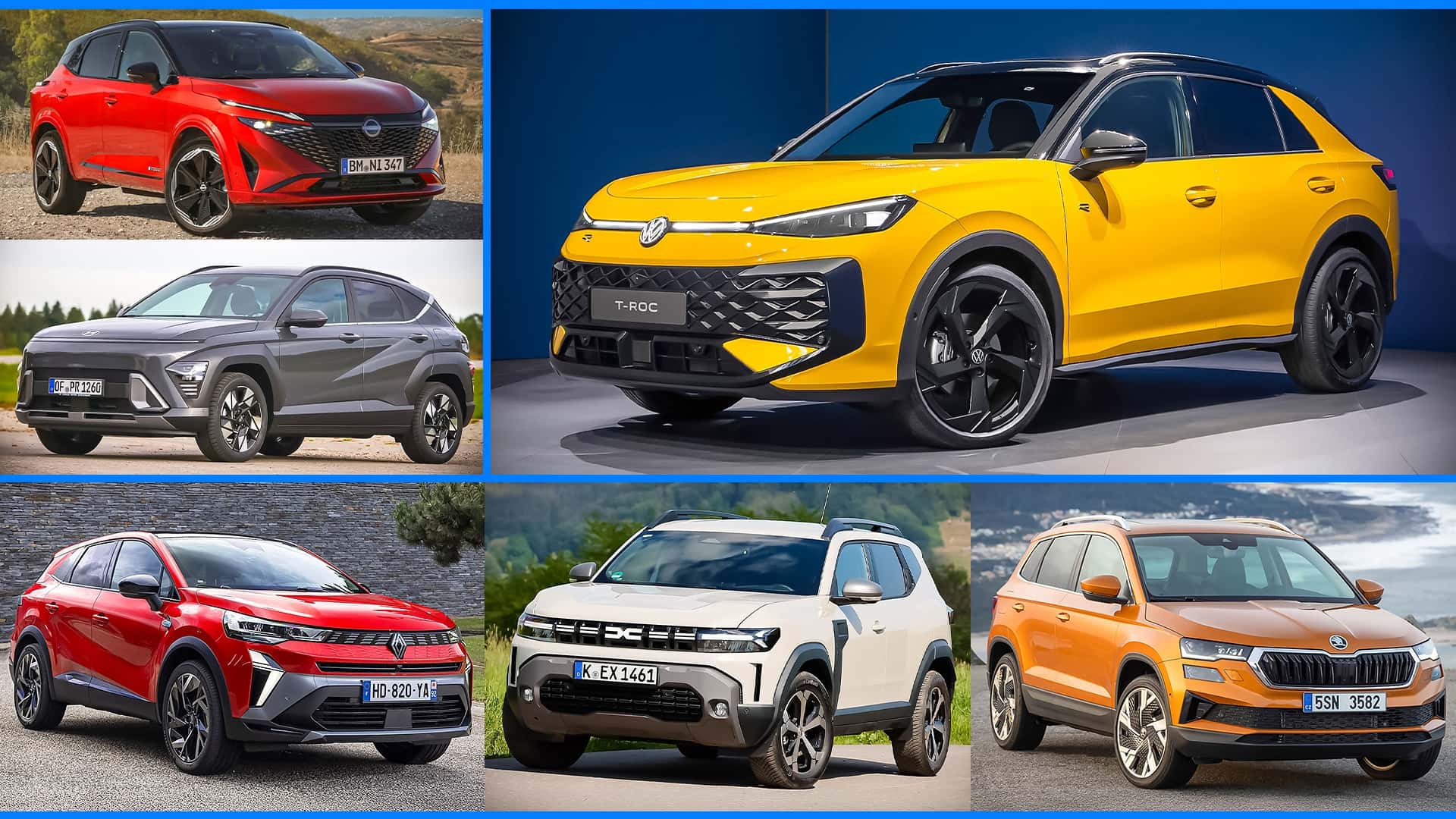 Volkswagen T-Roc 2025: sus 10 principales rivales