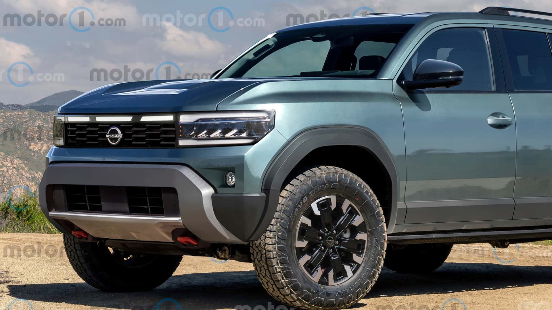 2028 Nissan Xterra Rendering by Motor1