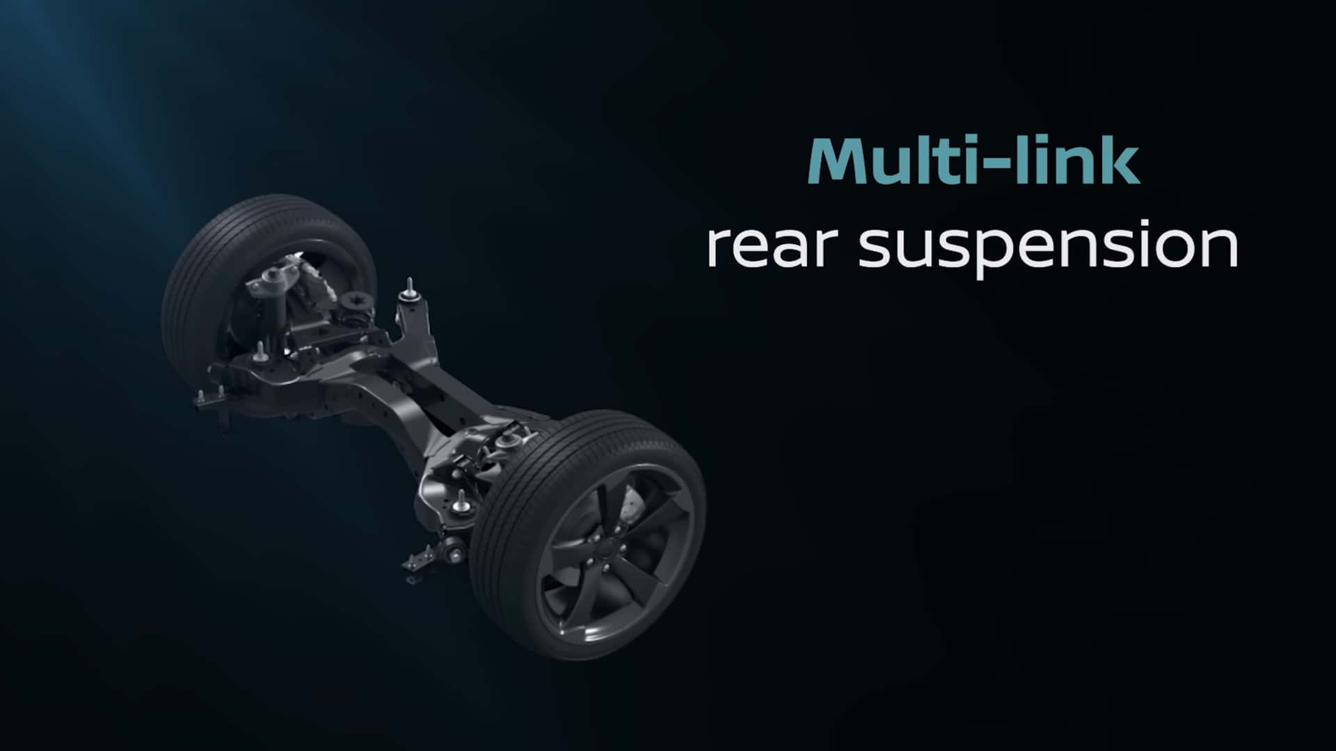 Nissan Leaf (2025) multi-link rear suspension